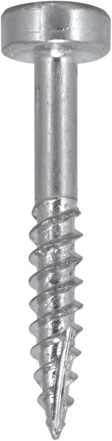 Trend Pocket Hole Screws for Hardwoods, 1 Inch Long, Pack of 500, Fine Self-Cutting Threaded Square Drive Screws, PH/6X25/500
