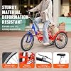 VEVOR Folding Adult Tricycle, 20-Inch 7-Speed Adult Folding Trikes, Carbon Steel 3 Wheel Cruiser Bike with Large Basket & Adjustable Seat, Shopping Picnic Foldable Tricycles for Women, Men, Seniors #5