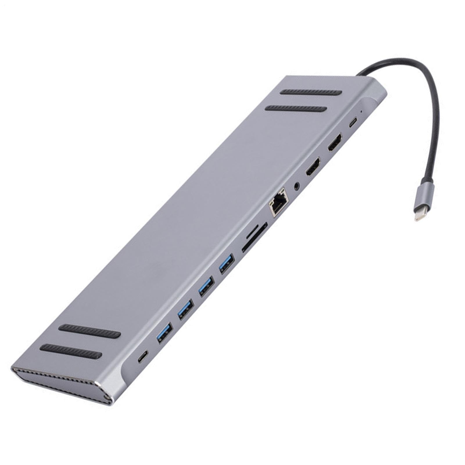 Stazione Dock per Laptop Dock per Computer, Divisore USB, Adattatore ed | Adattatore Multiporta Hub Dongle Type-C per Laptop Notebook PC Tablet Smartphone e Dispositivi