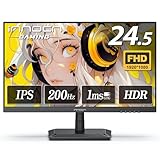 INNOCN ゲーミングモニター 24 .5インチ モニター 200Hz 180Hz フルHD IPSパネル 1MS応答速度 VRR対応 HDMI2.0/DP1.4 AdaptiveSync対応 傾き調整 非光沢 ディスプレイ VESA 100*100mm (HDMIケーブル付き) 25G2G (スピーカない)