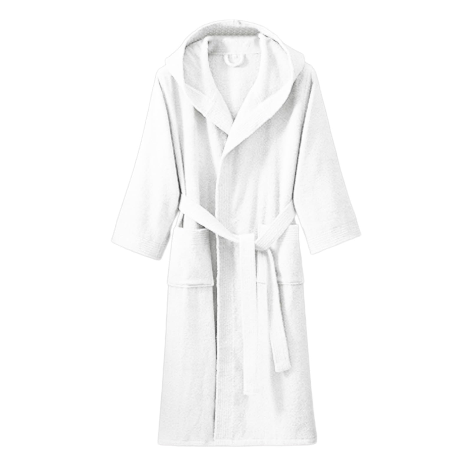 Generisch Morbido pile da donna con accappatoio assorbente, pigiama per spa, taglio aperto con cintura, ideale per tutti i giorni, tempo libero, relax in primavera
