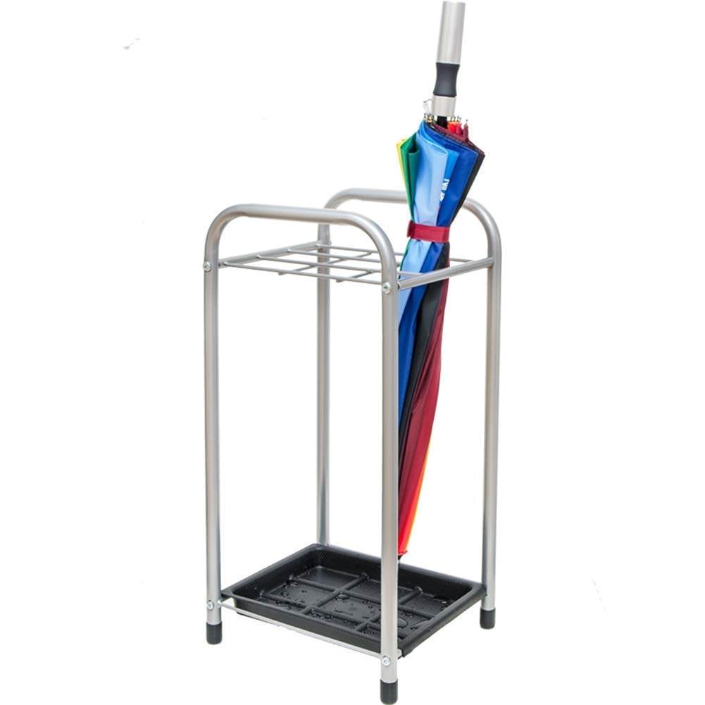 Porte-parapluie à plateau amovible pour ranger 9 parapluies sans tremper le sol