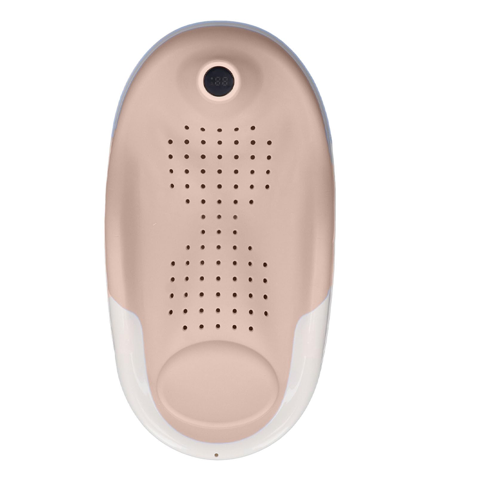 Supporto da Bagno Pieghevole con Termometro, Vasca Antiscivolo per Neonati, Vasca di Supporto da Bagno per Neonati con Costruzione Robusta e Durevole ()