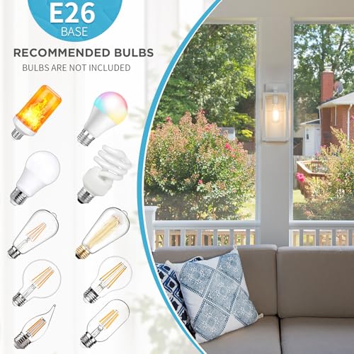 Image of MAXvolador Outdoor Wall Light Fixture, Exterior Waterproof Wall Lantern
