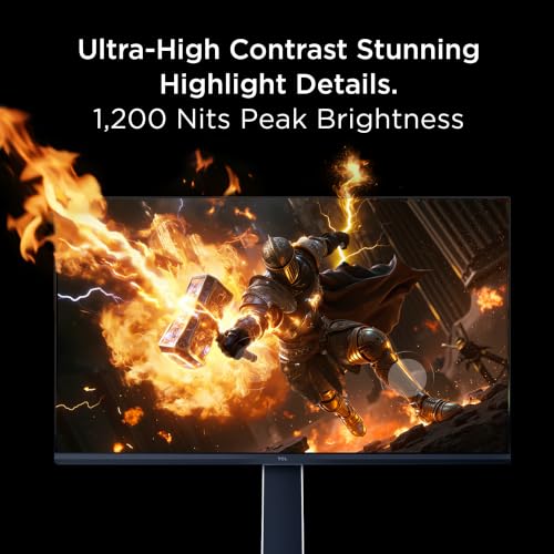 Image of TCL 27 inch P3A Series QD-Mini LED QHD HDR Gaming Monitor (27P3A, 2026 Model) Halo Control System, LD1196 Precise Dimming Series, HDR1200 Brightness, 260Hz Refresh Rate, 1ms, AMD FreeSync Premium