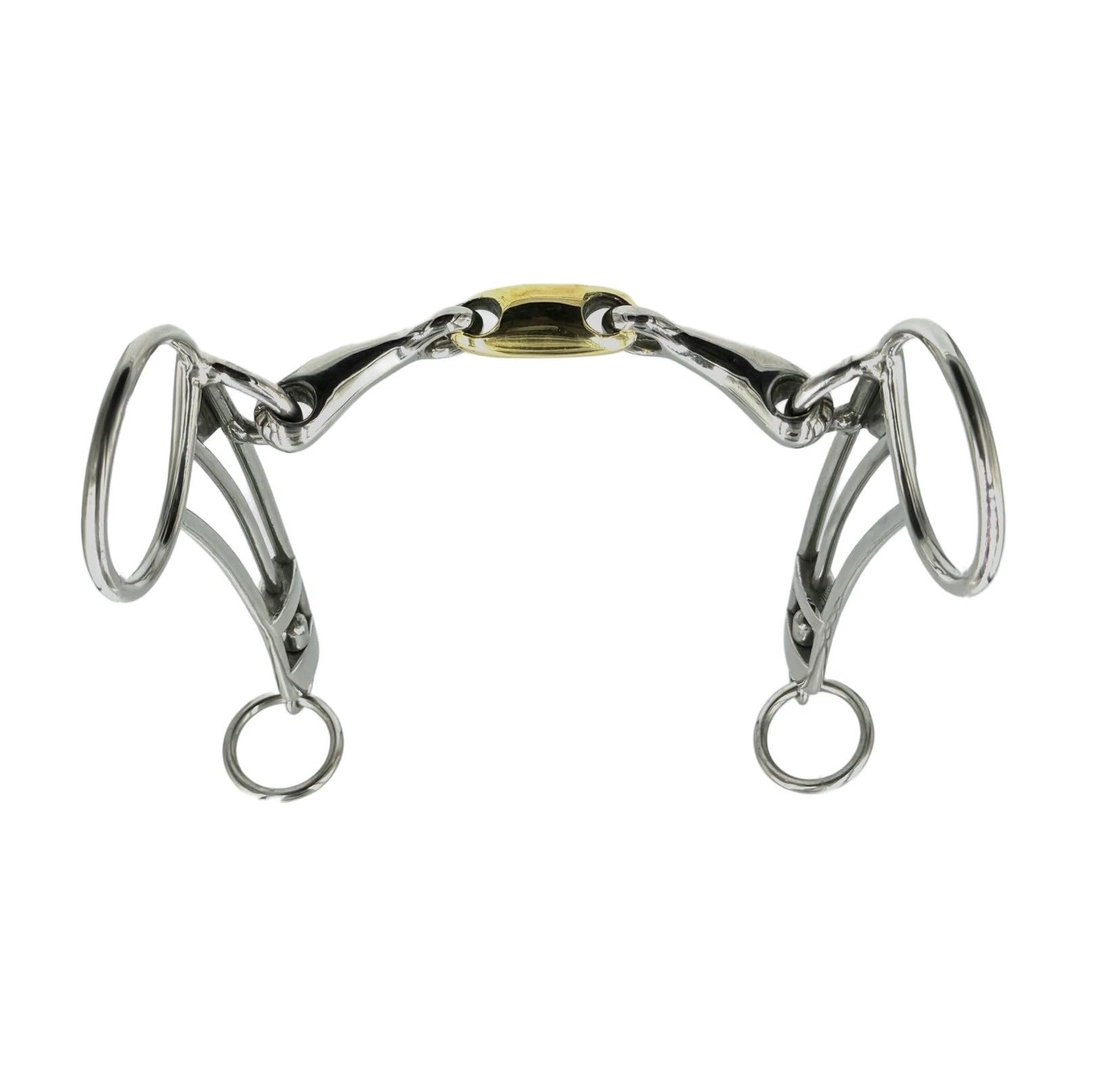 Equine Smile ES0115 Icelandic Bit Double Broken with Copper Stainless Steel Bit Thickness 14 mm (11.5 cm) - Image 4