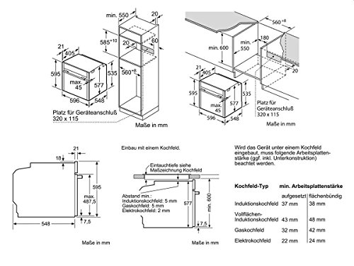 Neff Set Basic 613 Einbau-Backofen Induktion Kochstelle Herd Backofenset Küche – Bild 8