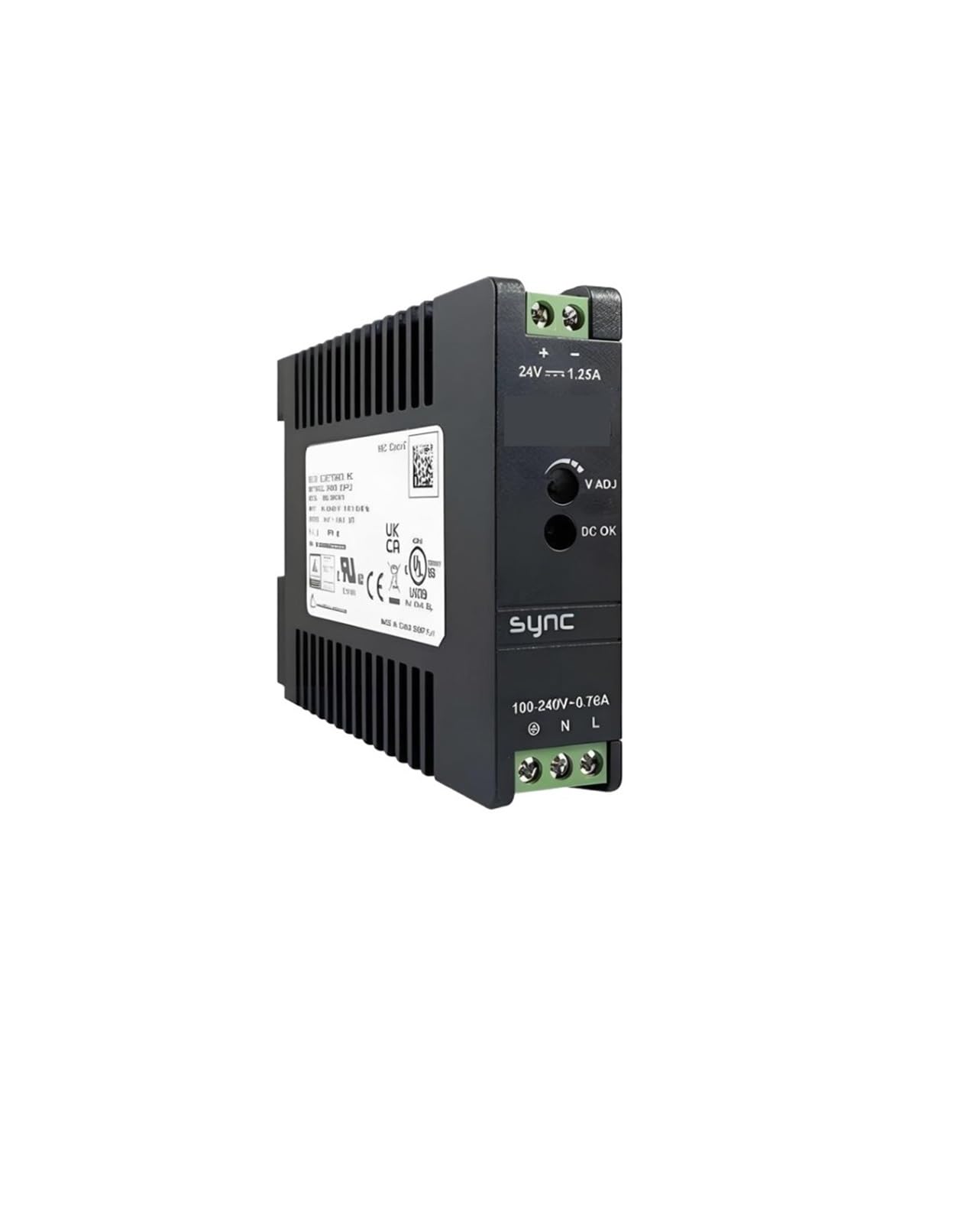 YMUGUEGH DRS-24V30W1AZ Power Supply 30W 24V 1.25A