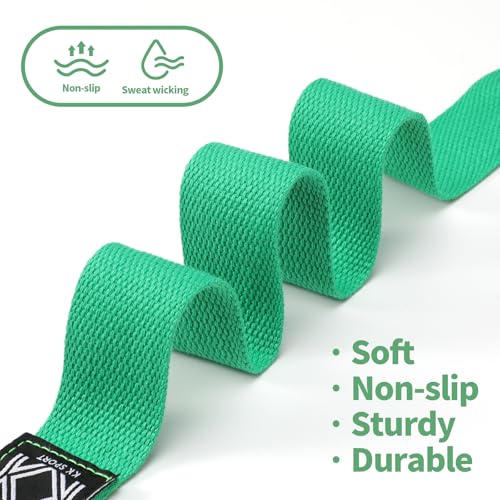 KK D-Ring Buckle Yoga Strap – 2M Long Yoga Belt - Adjustable, Non-Slip, Sweat-Wicking Exercise Straps For Maintaining Poses - Durable & Comfortable Helps In Improving Flexibility & Physical Therapy - Image 5