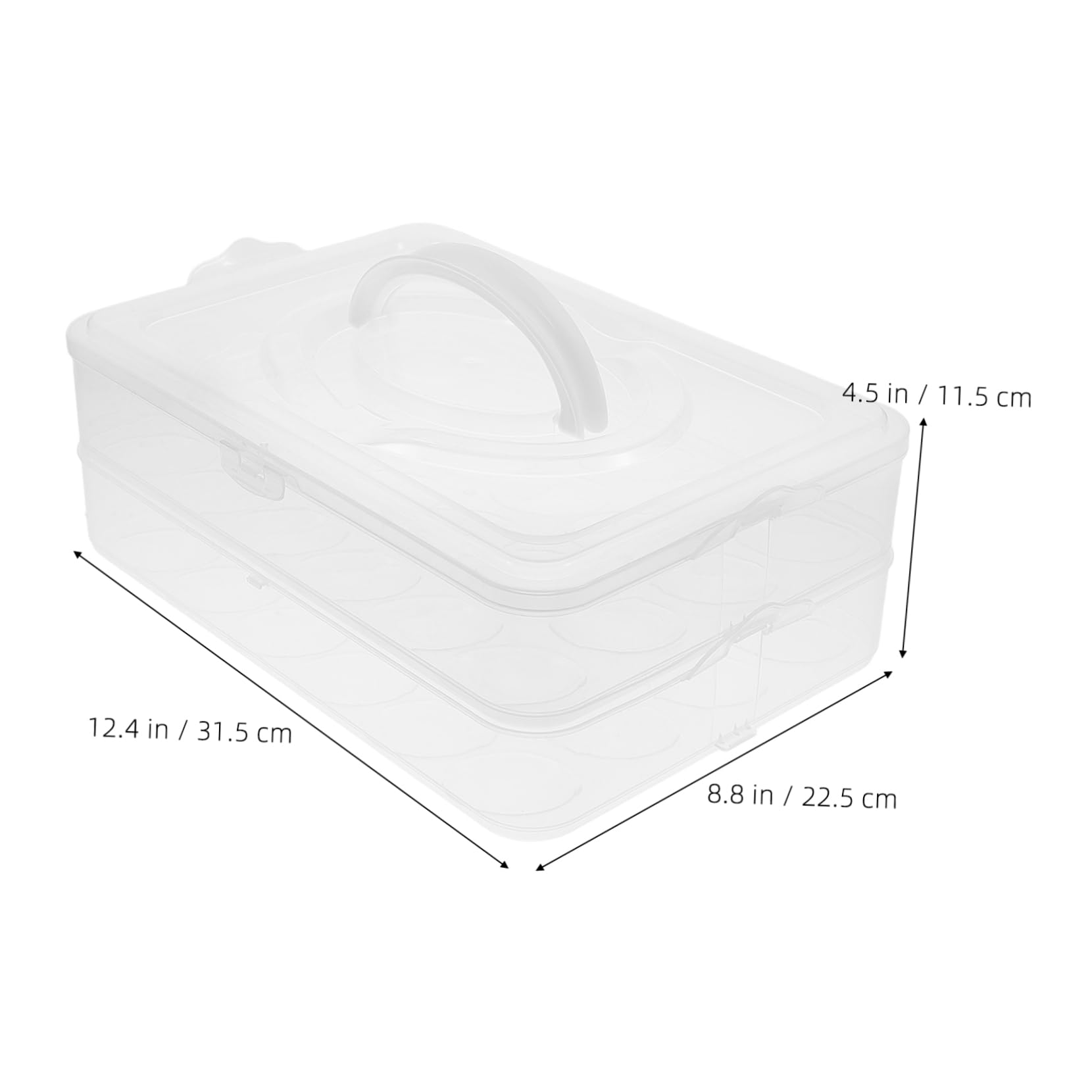 COLLBATH Eierhalter Aus Kunststoff Mit Deckel Stapelbar Für 48 Eier Eier-aufbewahrungsbox Transparent Für Kühlschrank Und Küche