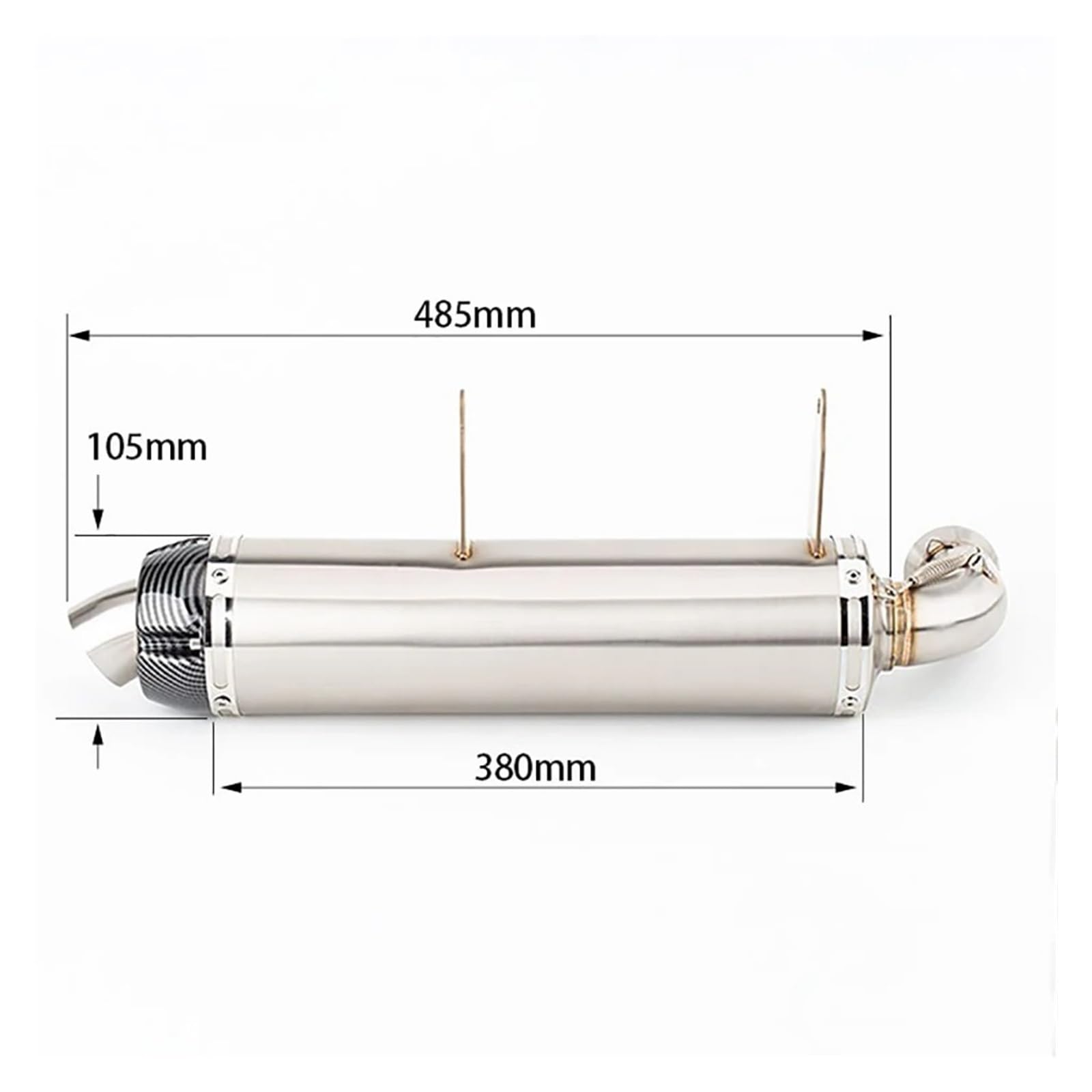 Per Polaris Sportsman XP/HL 550/850/1000 Sistema Di Scarico Con DB Killer Per Moto ATV Slip-On Silenziatore scarico moto