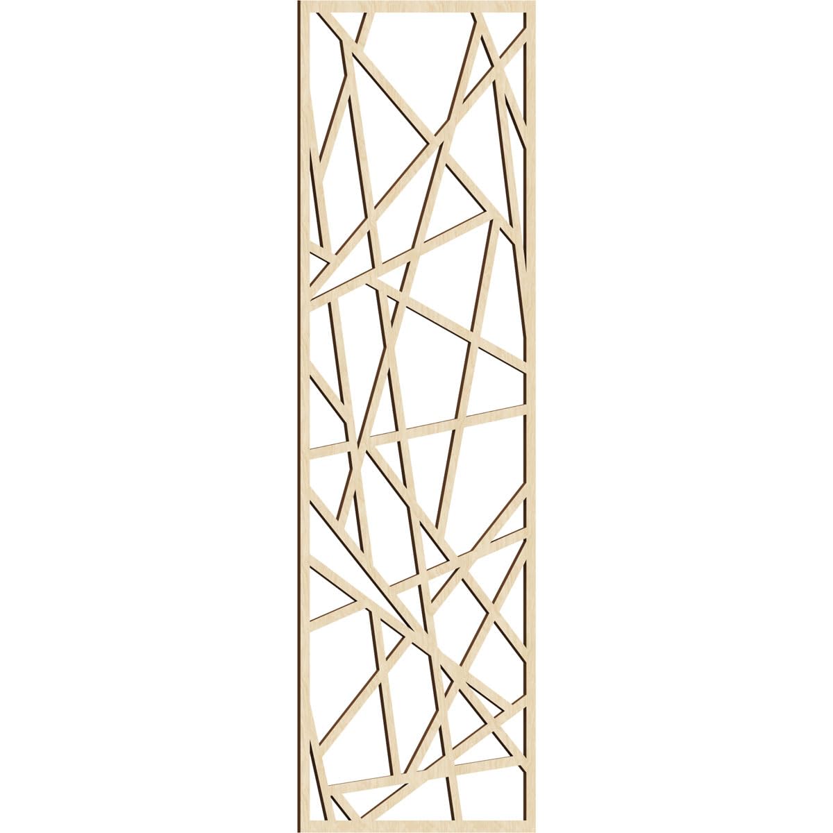 Conway Decorative Pierced Fretwork Wood Wall Panels, 37 3/8"W x 94 3/8"H x 3/8"T, Birch