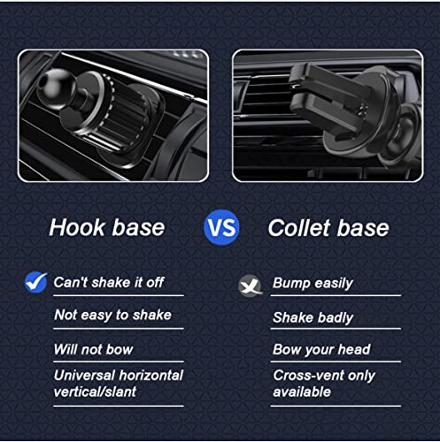 Orco Gravity Car Phone Holder, Upgraded Hook Clip Air Vent Mount with One-Button Quick Release & 360° Rotation - Image 4