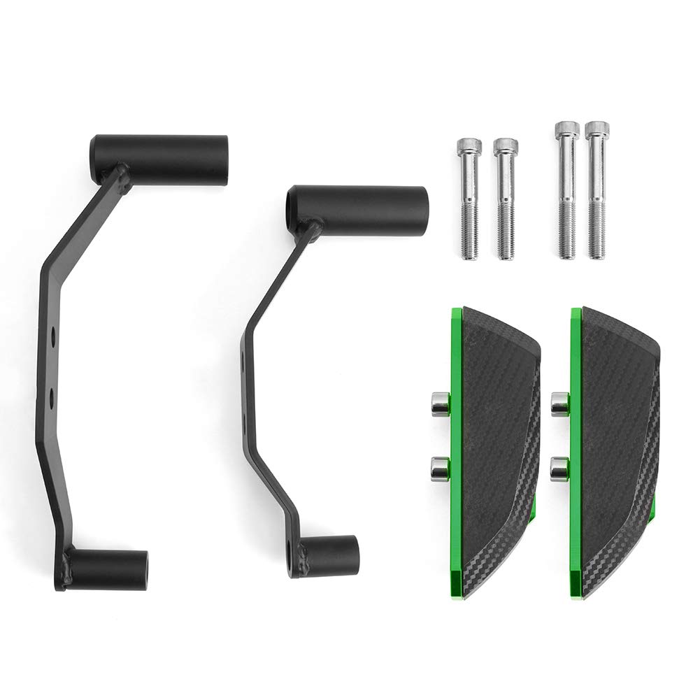 Curseurs de Cadre pour Z900 2017-2023 2024 2025 2026 Protection Contre Les chutes Protège-moteur (Vert)