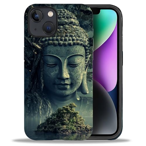 Coque iPhone 14 silicone mat île Bouddha pour votre sérénité quotidienne - 2