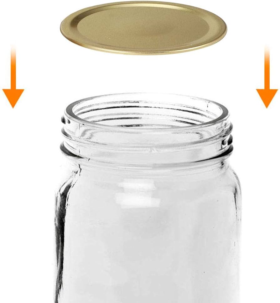 Pack De 60 Tapas De Repuesto TO 53 I - Diámetro 53 Mm, Multicolor - Para Tarros De Conservas, Mermelada, Miel - Apto Para Llenado En Caliente (hasta 98°C)