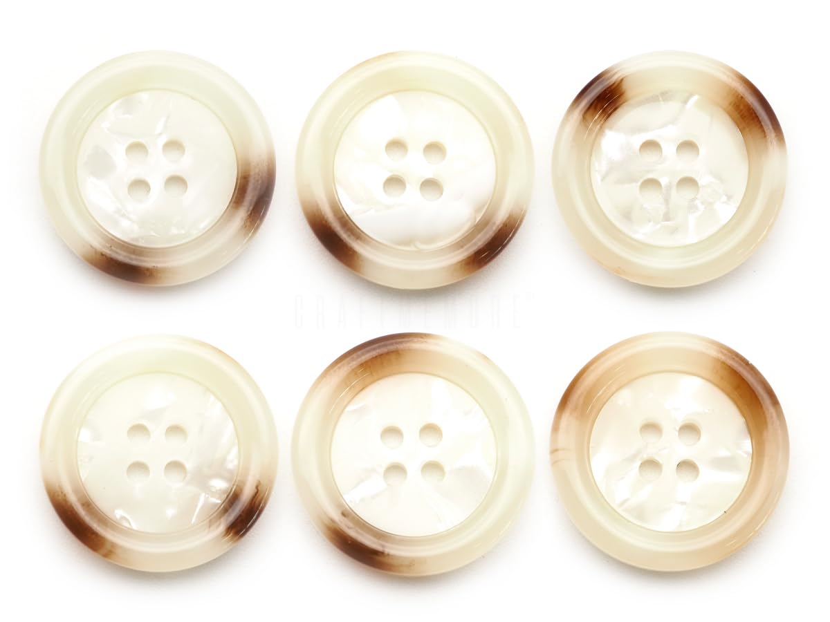 Amazon.com: CRAFTMEMORE Tortoiseshell Resin Buttons 4 Holes
