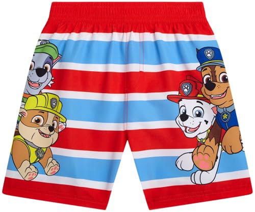 Short de bain Paw Patrol 4T pour garçon - Maillot de bain Nickelodeon à rayures