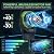 Portable Misting Fan with Remote, 2L Water Tank & 2 Spray Modes, 30000mAh Rechargeable Outdoor Cooling Fan, 4 Wind Speeds, 3 Timers, 120° Oscillation, RGB Lights & Flashlight for Camping Beach Patio