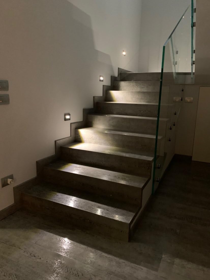 Ledkia Segnapasso Da Esterno LED 2W Da Incasso A Parete Quadrato Bianco Guell 4000k Bianco Naturale 85869239