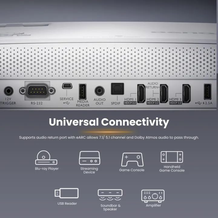 Image of BenQ TK860i Smart Home Theater Projector | 4K HDR Streaming with LED Vibrant Color | Android TV with Netflix, Chromecast, Dolby Digital Plus | 2D Keystone | Built in 10W Speakers | Wifi connectivity