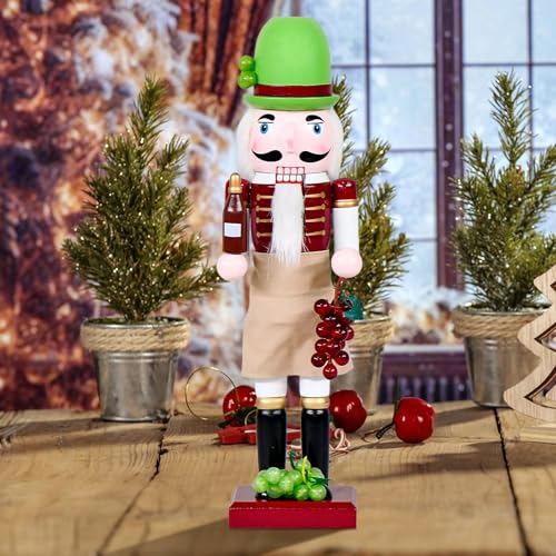 Casse-Noisette de Noël en bois figurine cadeau de cheminée - 4