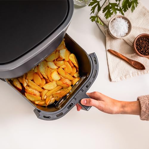 Cecotec Freidora de Aire sin Aceite de 4 L con Ventana Cecofry Fantastik Window 4000 Air Fryer 1400 W, 9 Menús, Control Táctil, Tecnología PerfectCook, 80-200grados C, Tiempo Ajustable