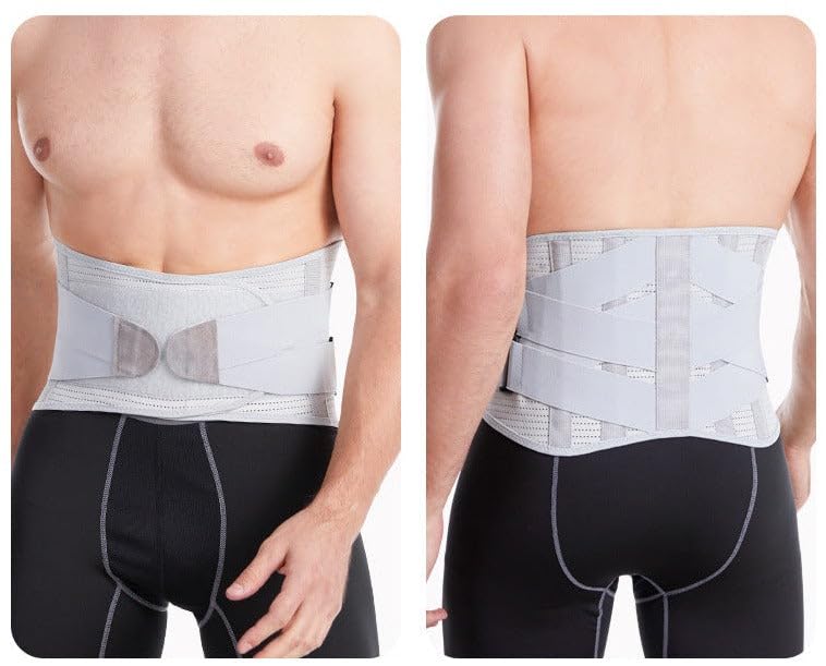 SWZEC Hexoback Lumbar Pain Relief Brace (Black,Medium)