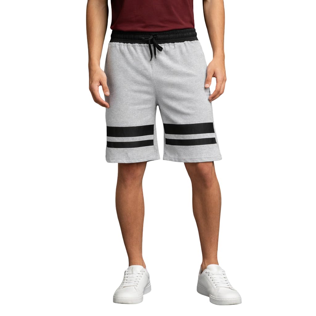 Men’s Cotton Printed Shorts Elastic Waist Casual Summer Shorts-picture-26