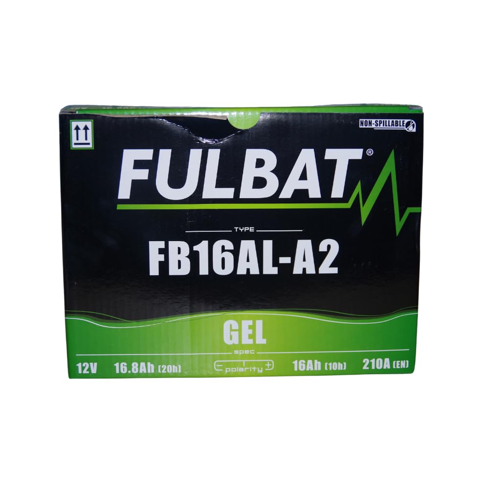 Fubat FB16AL-A2 – Batería de moto de gel FULBAT FB16AL-A2 12 V 16,8AH 210 A
