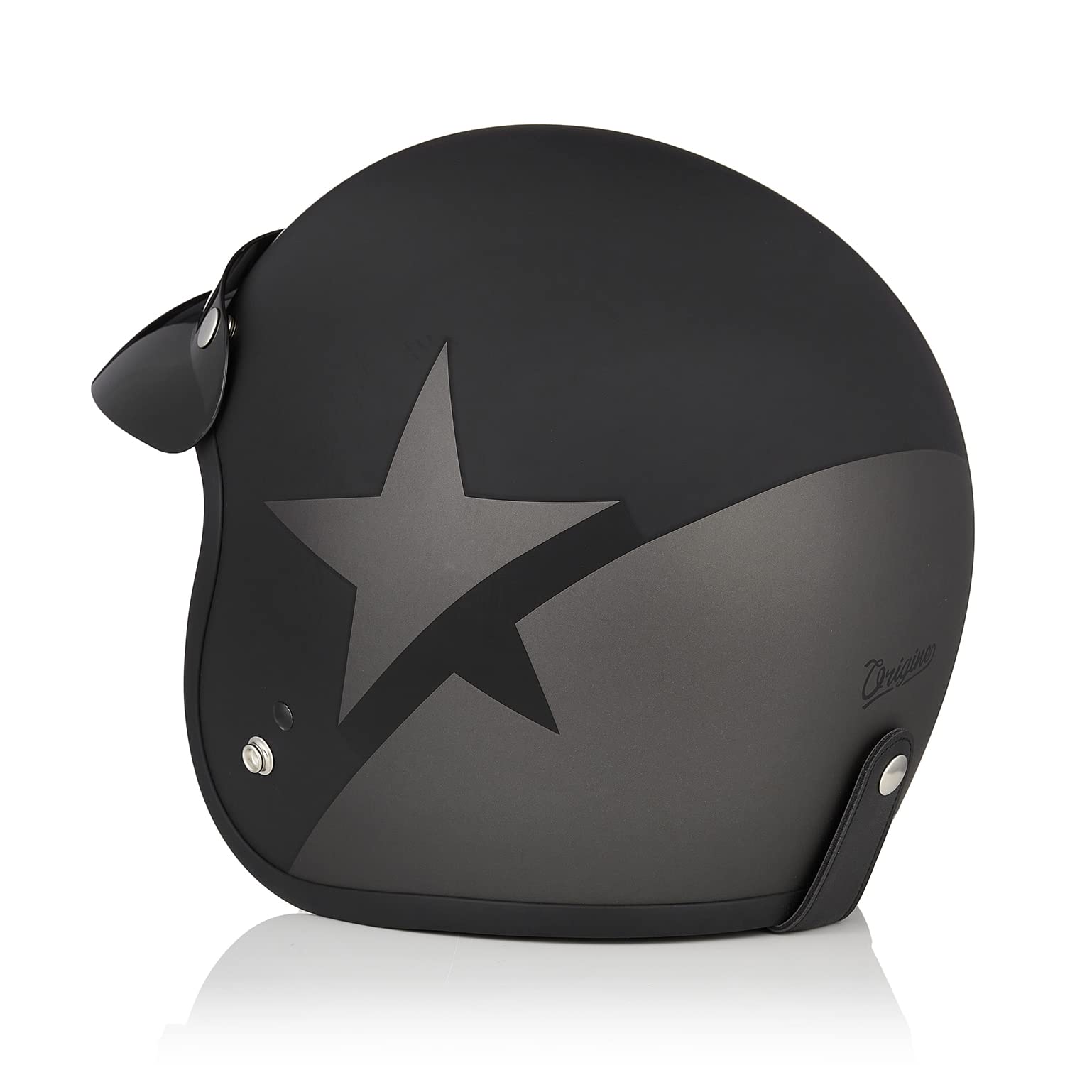 Casque de Moto à Visage Ouvert 3/4 de Style Allemand avec visière Casque de Moto à Visage Ouvert 3/4 de Style Allemand avec visière