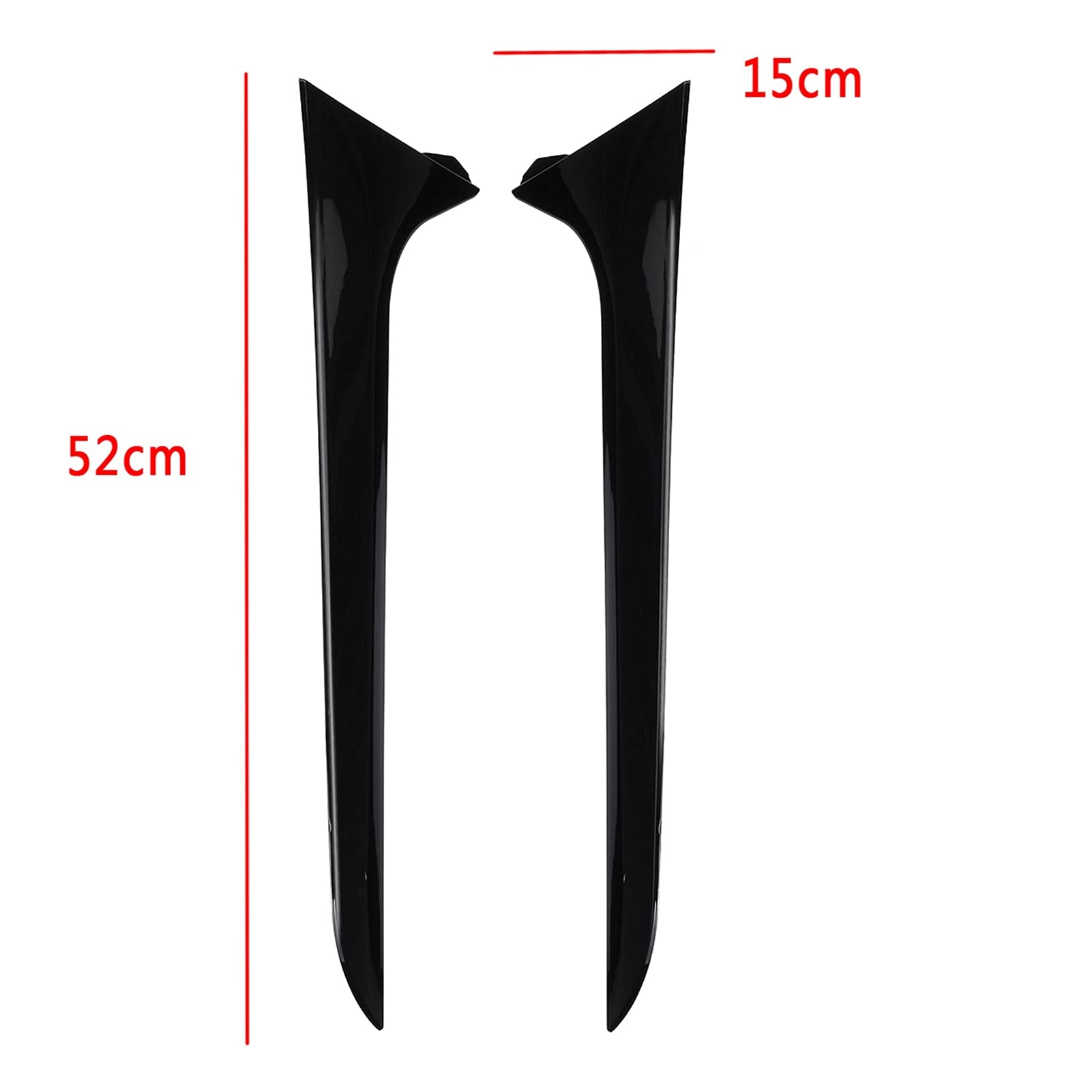 Para tylnego okna boczny spoiler Canard Canards Splitter, dla A6