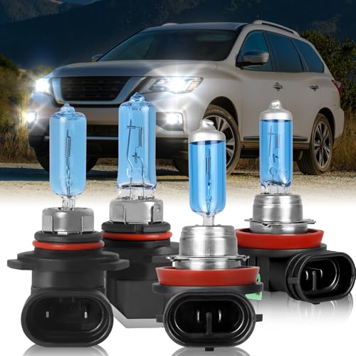 IVBDQV Fit 2013-2016 for PATHFINDER Headlight Bulbs, 9005/HB3 High Beam