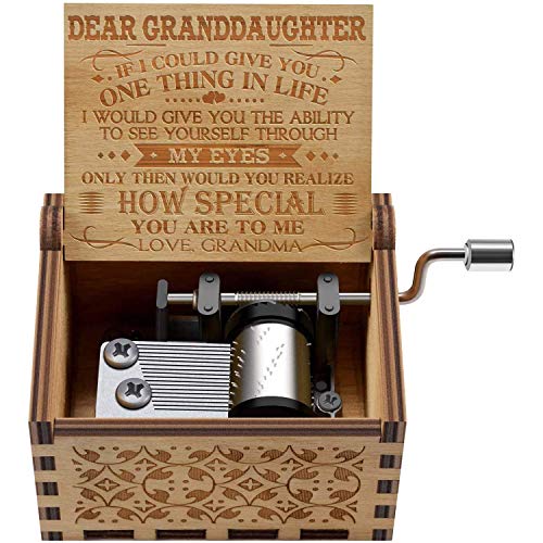 Engraved Music Box - You are My Sunshine, Gift for Granddaughter from Grandma - You Are Stronger Than You Seem. - Thumbnail 4