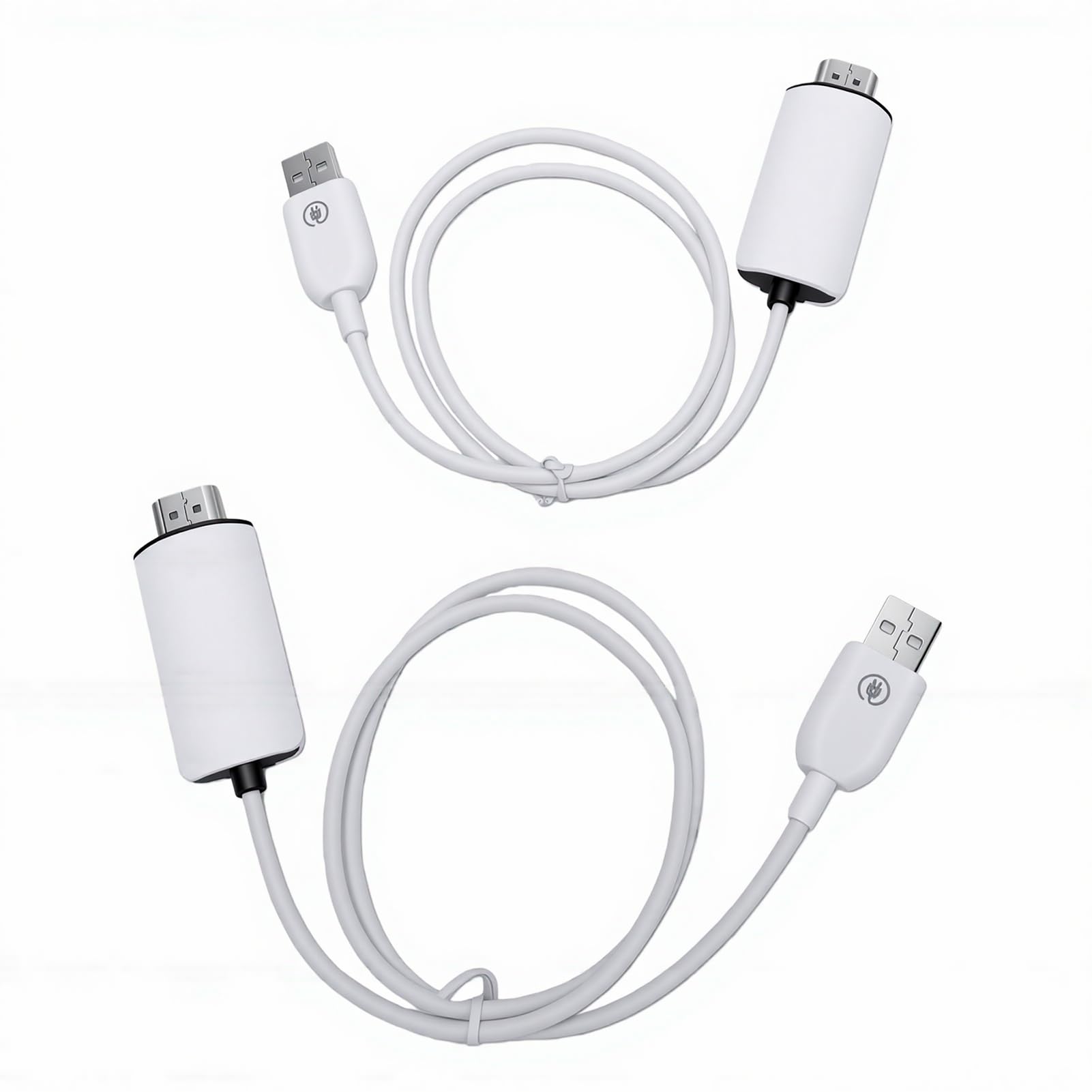 Bezprzewodowy Adapter HDMI do Wyświetlania Obrazu, Odbiornik do Kopiowania Ekranu 1080P ze Stabilnym Zasięgiem 50 M, Plug and Play Telefonu, Laptopa, Monitora, Telewizora