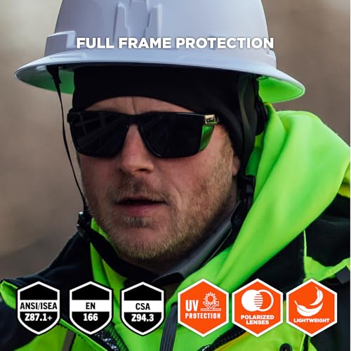 Image of Ergodyne Skullerz SIXTEN Safety Sunglasses with Side Shields, Anti Fog