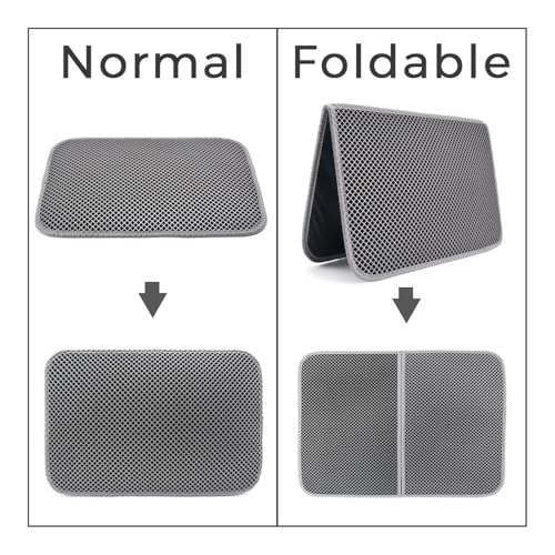 Tapis litière chat double couche grand format pour maison propre