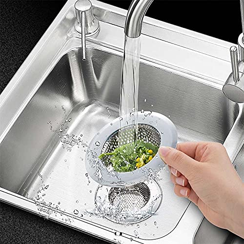 Coladores de acero inox para fregadero, 2 piezas, 4.5 pulg miniatura 2