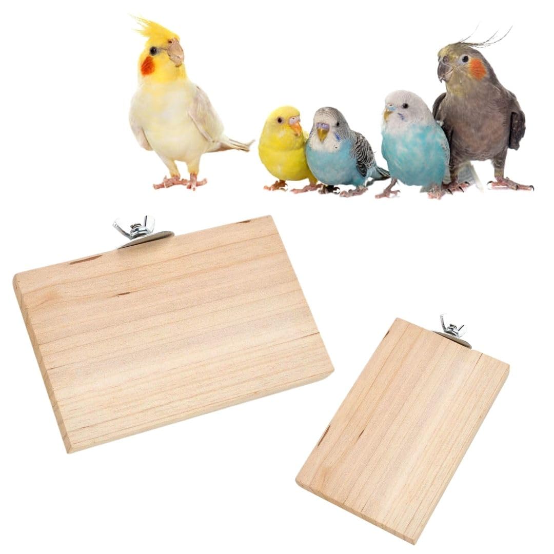 Sage Square Wooden Stand Platform Made of Natural Wood Combo of Two (3 * 4 & 6 * 4.5 inches) Rectangle Shaped Perch Stand, Cage Accessories, Gym, Playful Toy, Suitable for Birds, Parrots, Budgies (B0CQR5G3MN) Amazon Price History, Amazon Price Tracker