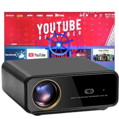 Image of PIXPAQ Elite (Japan) 1080P Native Full HD Home Projector, 4K Support, 15000 Lumen LED, 300+ Inch Screen | Inbuilt 10W Speaker | 4P+4D Digital Keystone, with Netflix, Prime Etc | WiFi & Bluetooth |