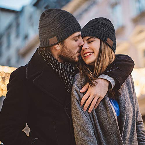 Regali Natale Originali Cappello Bluetooth - Idee Regalo Donna Uomo Beanie Bluetooth Musica Berretto, Idee Regali Natale Uomo/ Donna/ Adolescente/ Ragazza, Cappello Sportivo da Esterno Campeggio Sci - Image 7