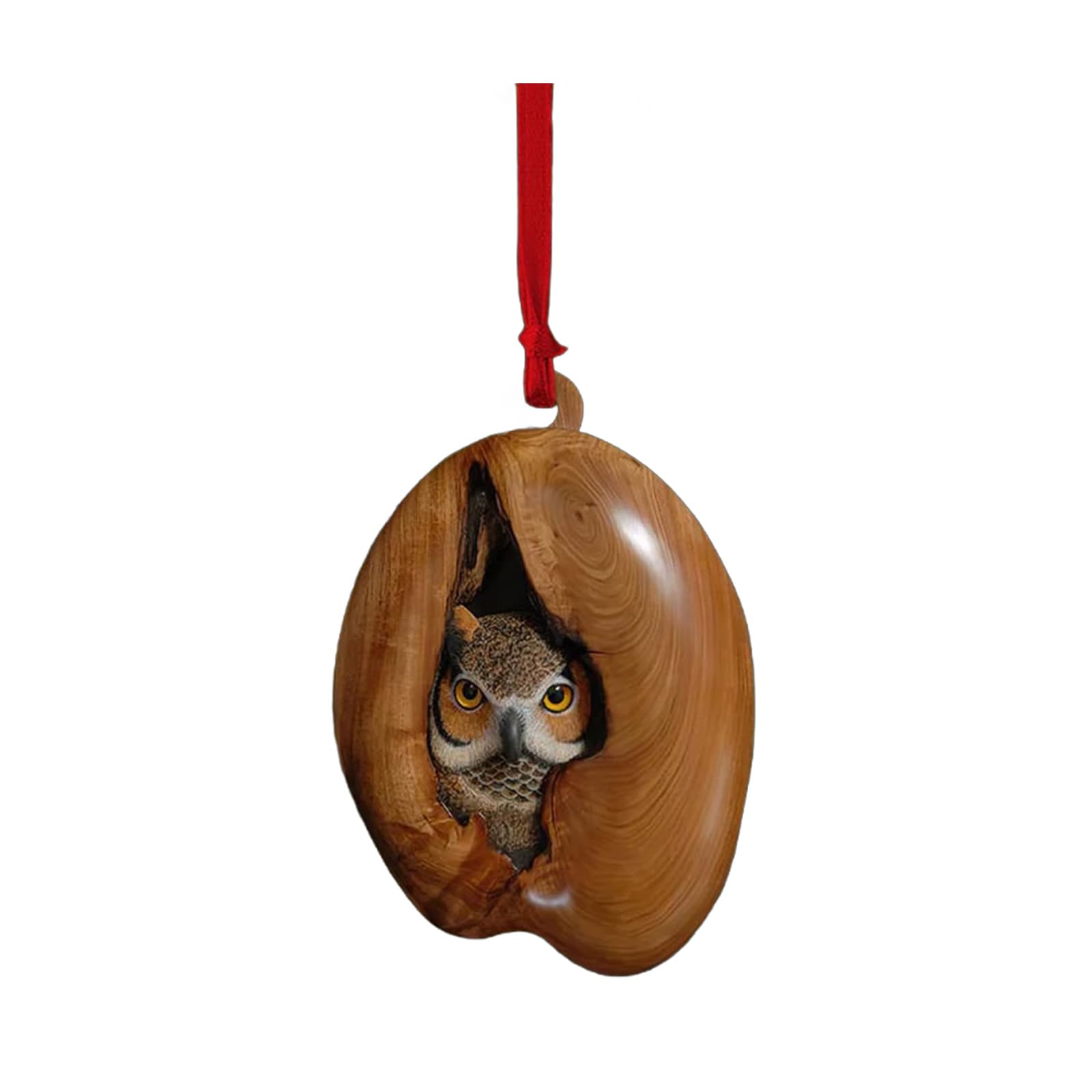 Festival Owl Styles Christmas Tree Hanging Ornament Craft of Sturdy 2D Acrylic Accessory for Home Decoration Use Acrylic Ornament
