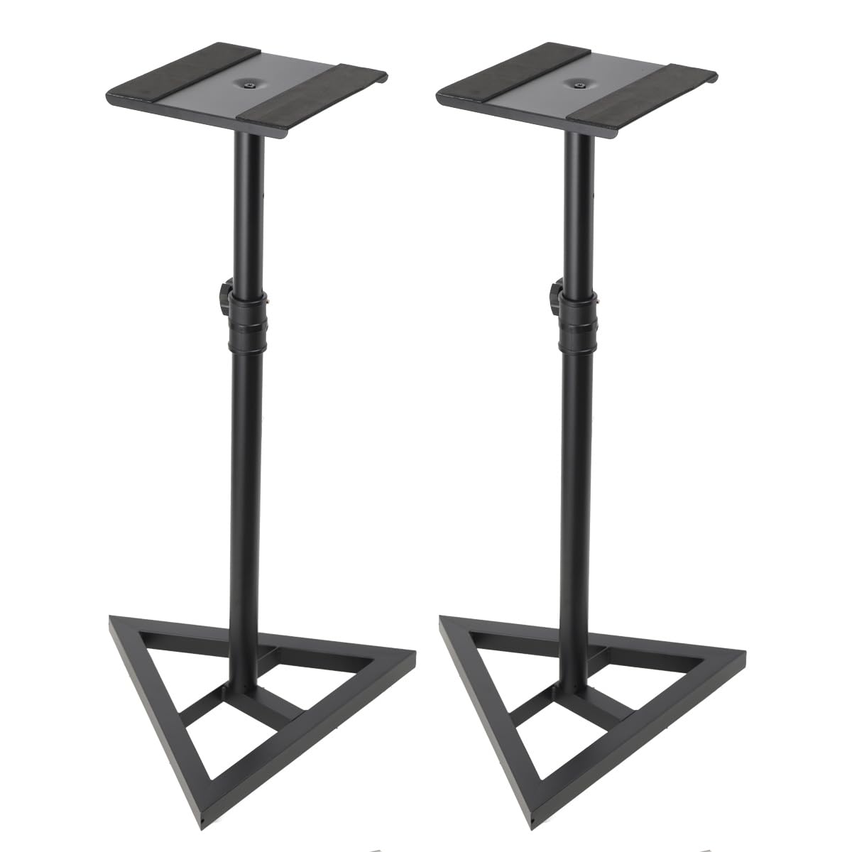 Cozyel1 Pair Speaker Stands, Floor Speaker Stand for Surround Sound, Adjustable Height, Extend 70cm to 110 cm, Holds Studio Monitors, Satellite Speakers, TV Hi-Fi Projector and Home Cinema Stands