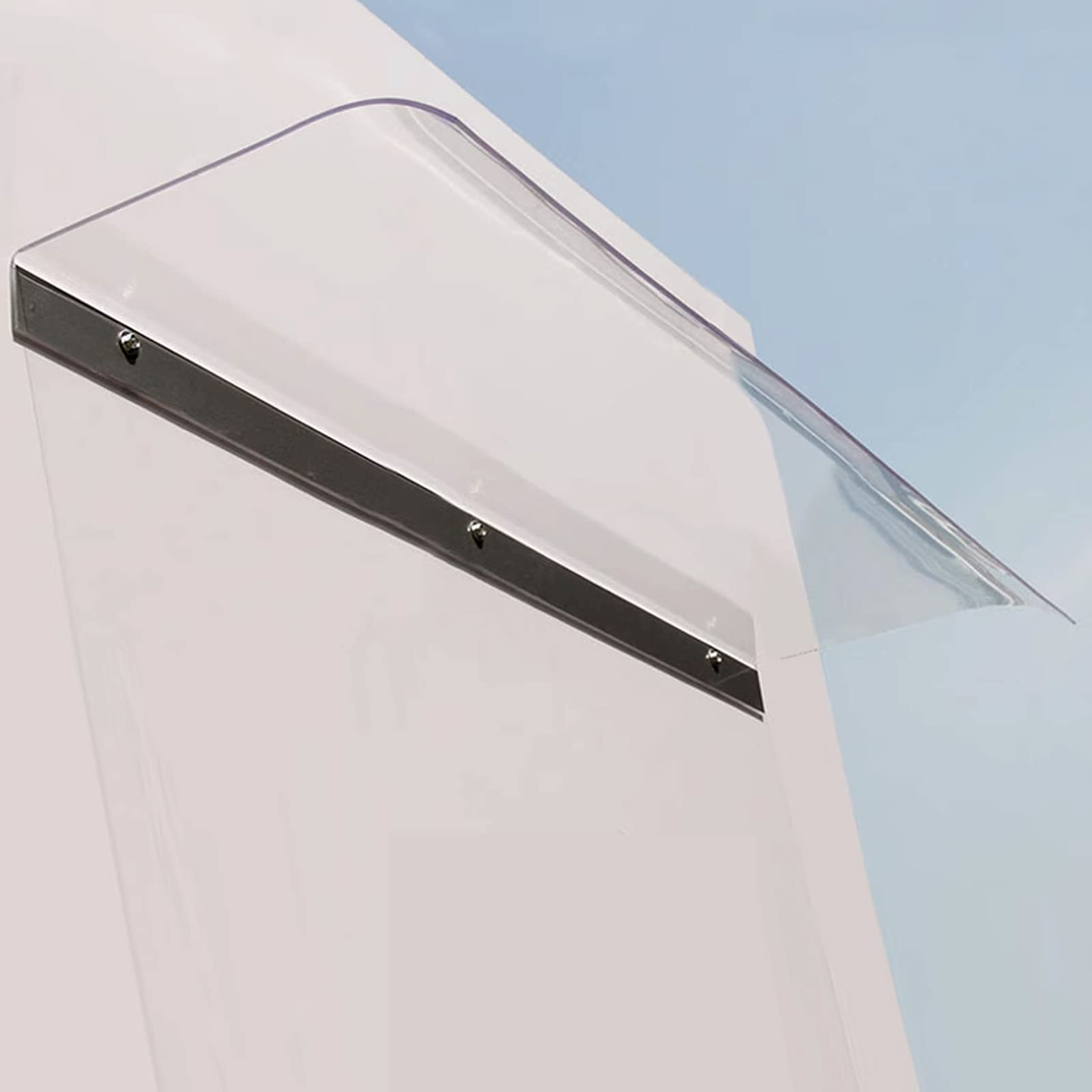 CZYZMDD Curved Window Door Canopy,Front Canopy Awning,Garden Patio Porch Awning Shelter,Courtyard Balcony Cover,UV Protection Polycarbonate Cover ()