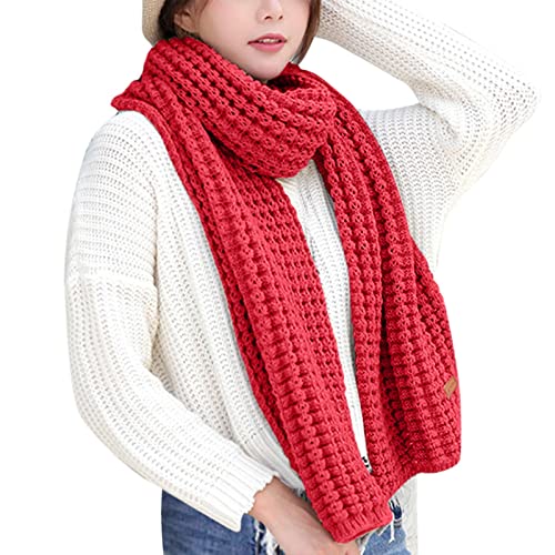RYTEJFES Bufanda Mujer Cómoda Clásicas Elegante Scarf Largas Talla Grande Suave Bufandas Invierno Casual Ancho Bufanda Comodos Negro Foulard Rebajas