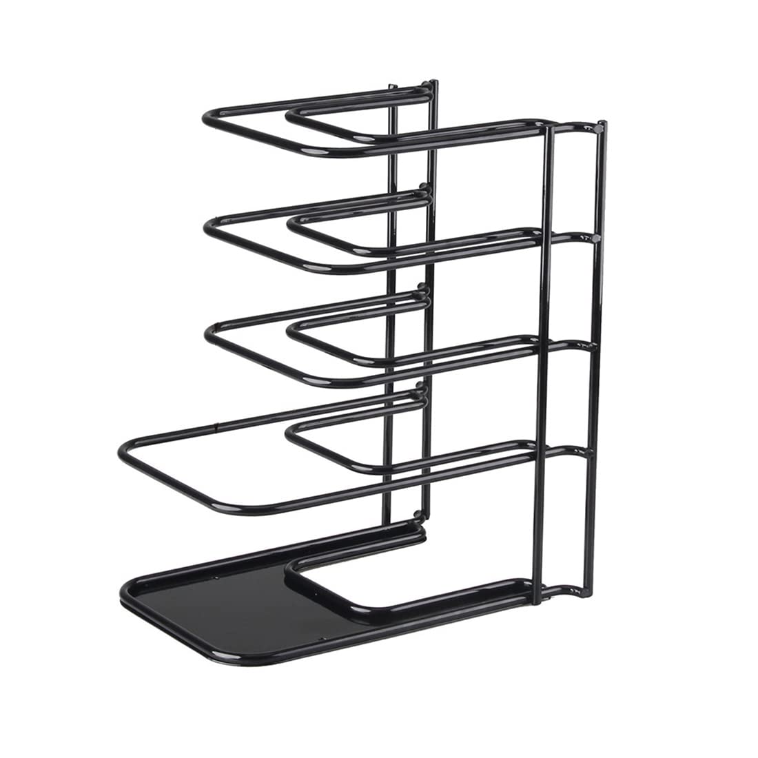 Étagère de rangement pour couvercles de casseroles de cuisine - Support de rangement en fer résistant