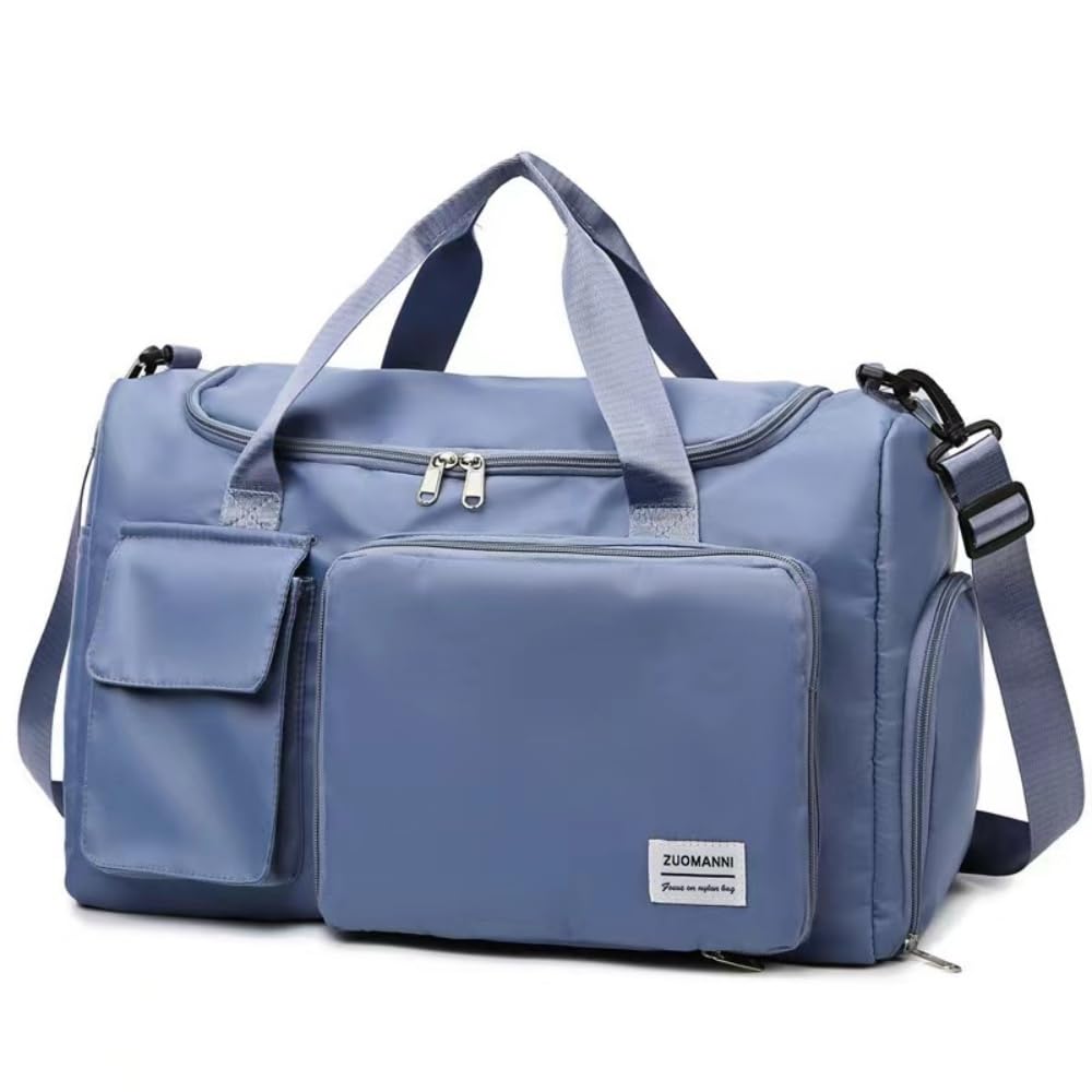 New Sports Tote Gym Travel Luggage Shopping Delivery Weekend Camping Overnight Bag ice blue