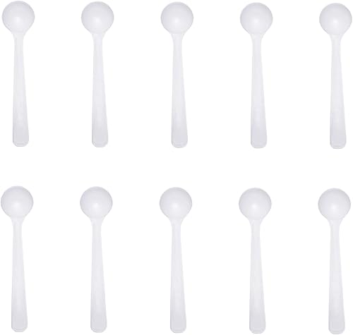 Cucharas medidoras de plástico reutilizables no tóxicas de calidad alimentaria, 10 unidades