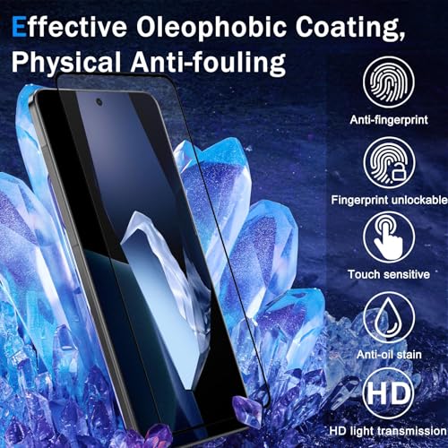 Image of PreCure [2 Pcs Screen Protector for OnePlus 13R Tempered Glass [Fingerprint Unlock] [Anti-Scratch] [9H Hardness] [HD] [No Bubbles] Protector Film for OnePlus 13R Screen Protector