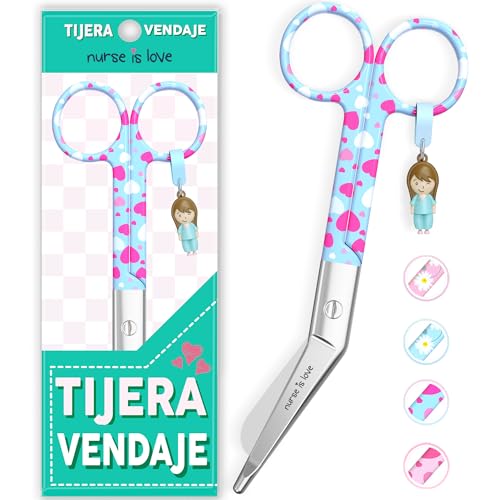 Nurse is Love Tijeras Enfermeria Punta Roma   Tijeras Pico de Pato Enfermeria | Ideal para Porta tijeras, Punta Redonda Profesional, Primeros Auxilios
